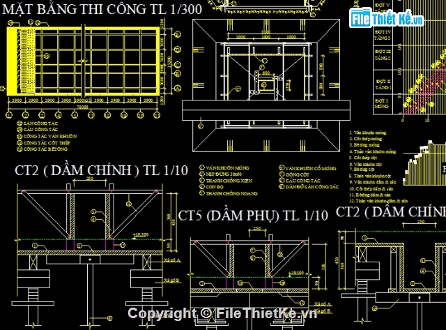 đồ án thiết kế,đồ án thi công,kỹ thuật thi công